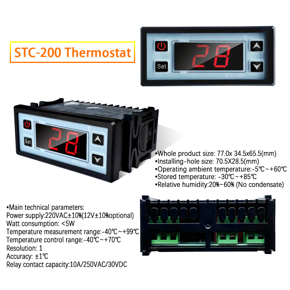 STC-200 temperature calibration refrigerator temperature controller