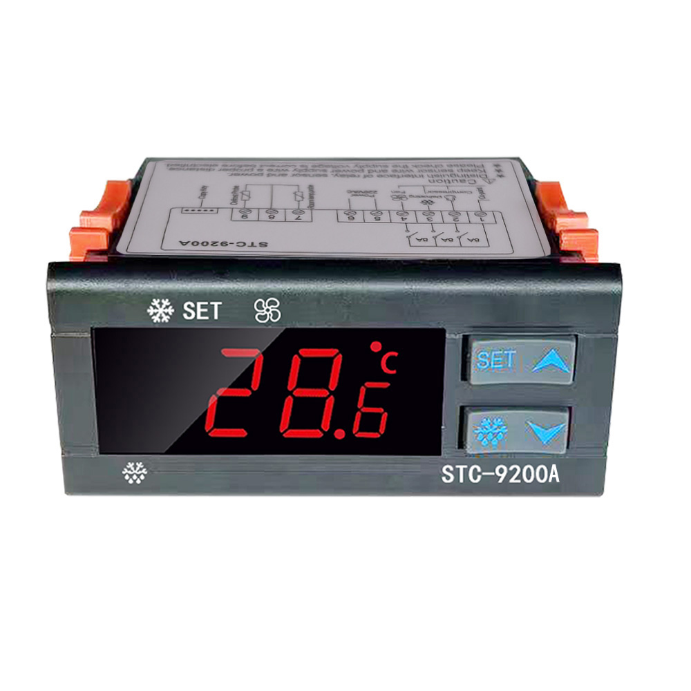 STC-9200 Digital Temperature Controller Thermostat Regulator,Refrigeration Defrost Fan Controller,Freezer Electronic Thermostat 220V